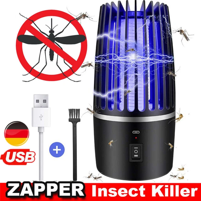 Moskito Killer Insektenvernichter UV LED Elektrisch Lampe USB Mückenfalle Licht