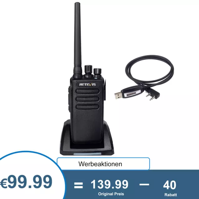 RETEVIS RT81V DMR Radio bidirezionale IP67 impermeabile/antipolvere VHF136-174 MHz + USB