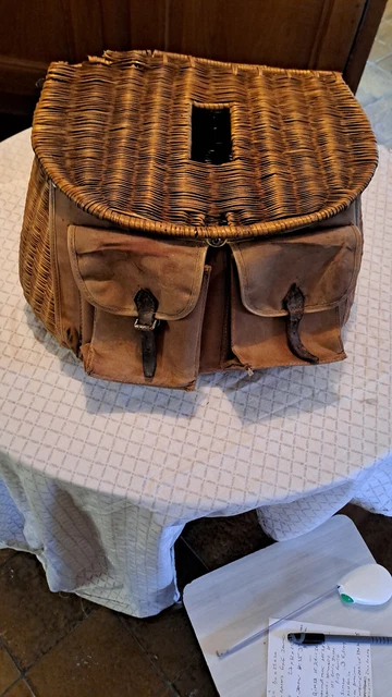 Panier Pêche Traditionnel Panier De Pêche En Osier Tressé Panier Pêche Avec écailleur Offert