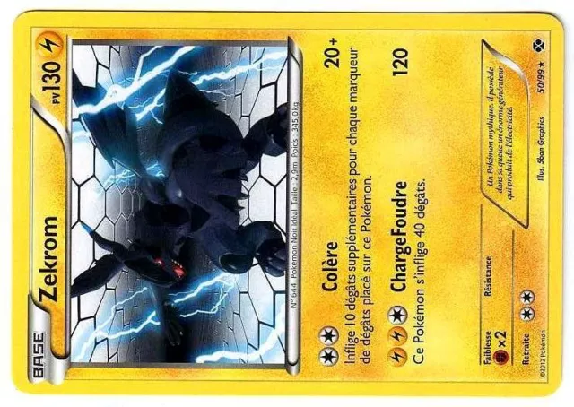 Mavin  Zekrom Holo - NB04:Destinées Futures - 50/99 - Carte Pokemon Neuve  Française