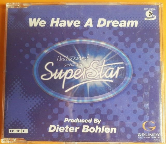 Dsds 2002 We Have A Dream Original DSDS DEUTSCHLAND SUCHT den Superstar - We have a Dream - Single CD EUR