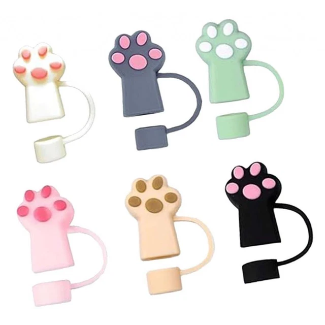 6Pcs Silicone Straw Cover Caps Party Supplies Airtight Seal Straw Tips Covers