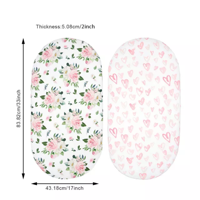 Boy Girl Elastic Oval Shape Accessories For Baby Cozy Bassinet Sheet Crib