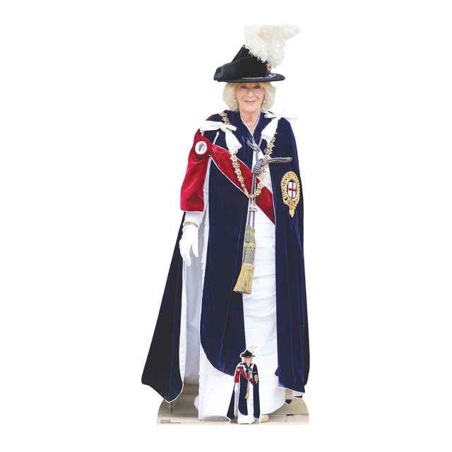 Queen Elizabeth II Platinum Jubilee Cardboard Cutout – 171cm Lifesize Crown Party Decor