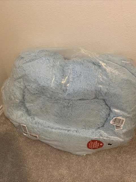 Donut Plush Pet Dog Cat Bed Fluffy Soft Warm Calming Bed Sleeping Kennel Nest