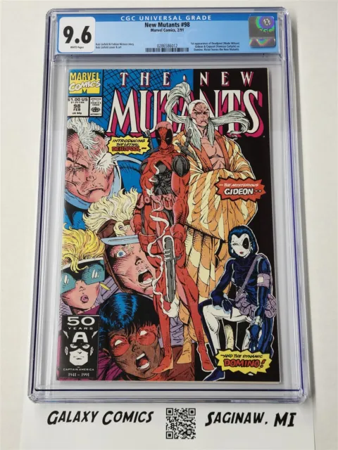 New Mutants #98 - CGC 9.6 - 1st Appearance Deadpool - 1st Gideon - 1st Copycat