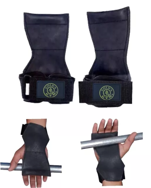 GOLDS GYM WEIGHT Lifting Grips Training Gym Straps Gloves Wrist