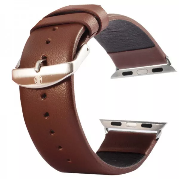 Echtleder Leder Armband Braun für Apple Watch Lederarmband 42mm iWatch Zubehör