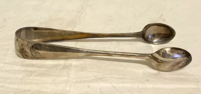 Lovely silver plate sugar tongs William Page & co approx. 5 ins long