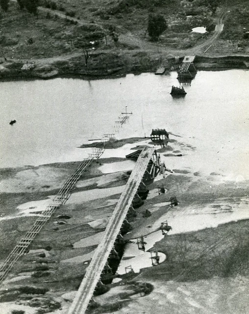 WWII ROYAL AIR Forces Burma Bombardment Bridge at Ye-U Old Photo 1945 ...