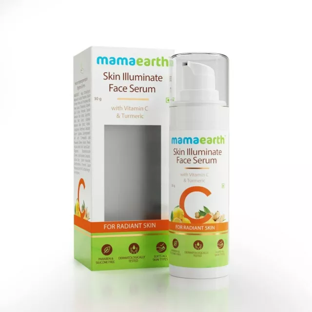 Mamaearth Peau Illuminer Vitamine C Sérum Visage Pour Incandescent Et Radiant 3