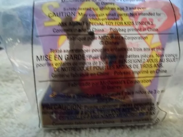 Disney LADY and the TRAMP toy MCDONALD'S 1998 # 2 TRAIN NEW FACTORY SEALED vtg