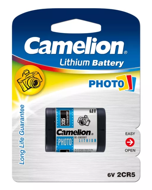 Photo Spezial Batterie Panasonic Photo CR123A CR2 Camelion 2CR5 CR-P2 4SR44 2