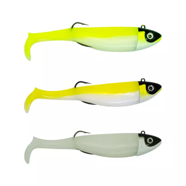 Bass Exciter sea fishing weedless lures, 20gm & 9cm  2 full lure/pack