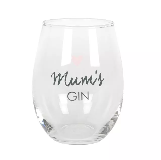 Gift for Mum Stemless Wine Glass Mum's Gin Tumbler Novelty Fun Gift 500ml