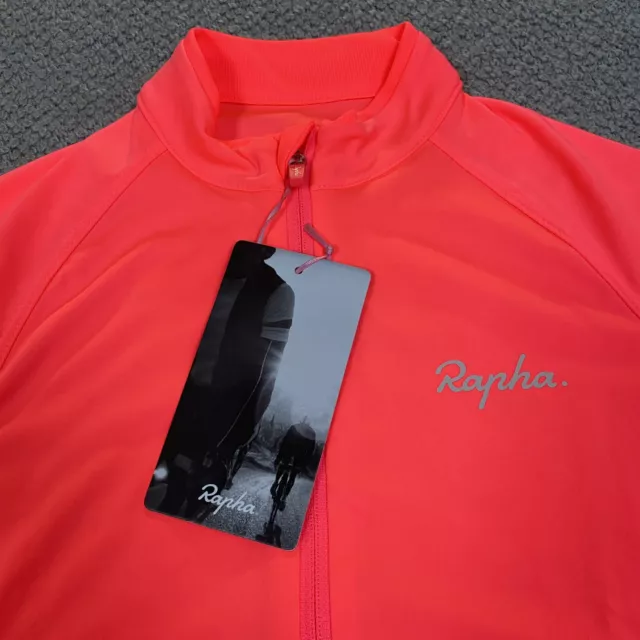 RAPHA Kids Core Jersey Age 7-8 Years Small Pink Coral Zip Up BNWT 2