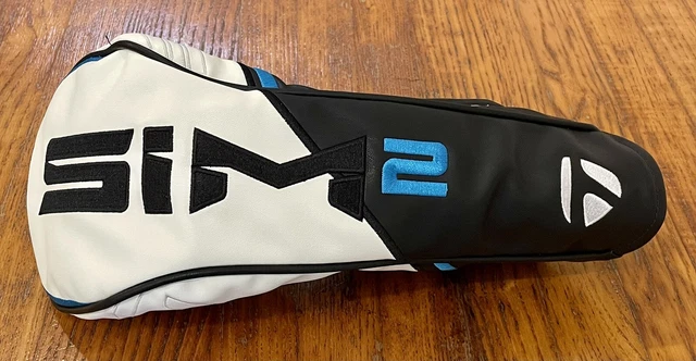 New TaylorMade SIM2 Driver Headcover Head Cover OEM Golf Club Black Blue Sim