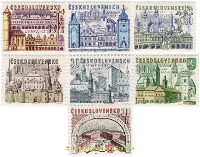 EBS Czechoslovakia 1965 Historic Cities - Theresienstadt Michel 1508-1514 MNH**