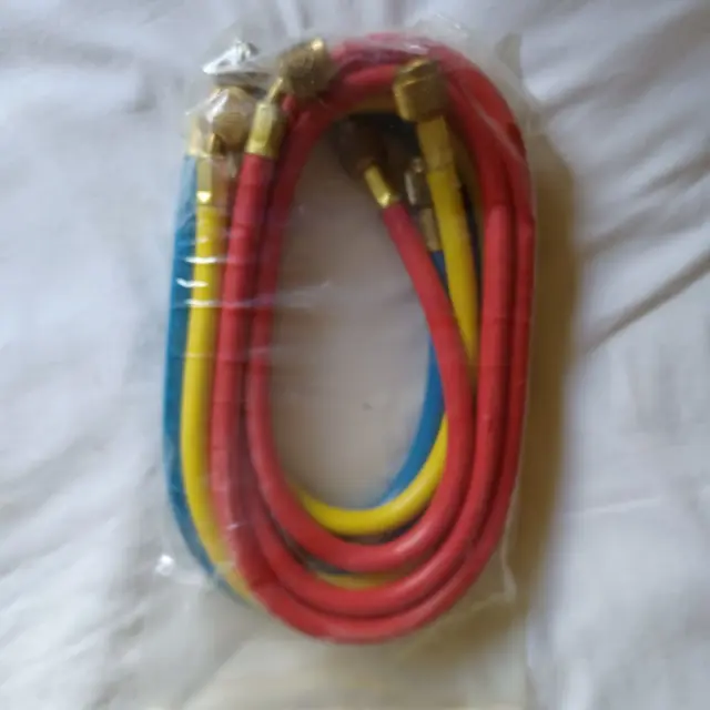 Yellow Jacket (60 in) - 5ft.  ( 3 Pak) hose Set - New refrigerant charging hoses