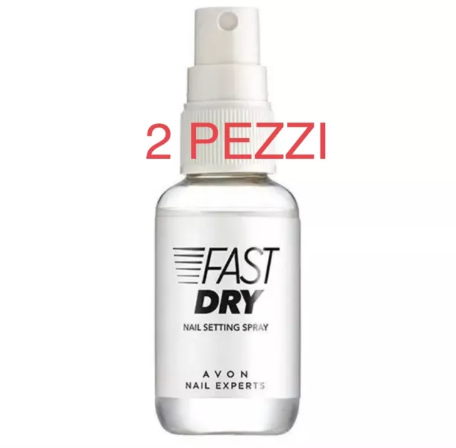 2 Pezzi Fast Dry Asciuga smalto rapido Avon Nail Experts Smalto Unghie Mani