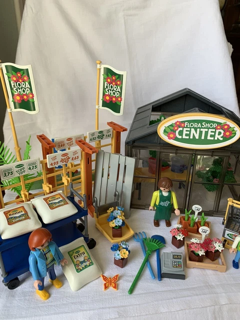 Lot Playmobil Occasion - Décor, Fleurs, Arbres - Thèmes Western, City Life, Belle Époque