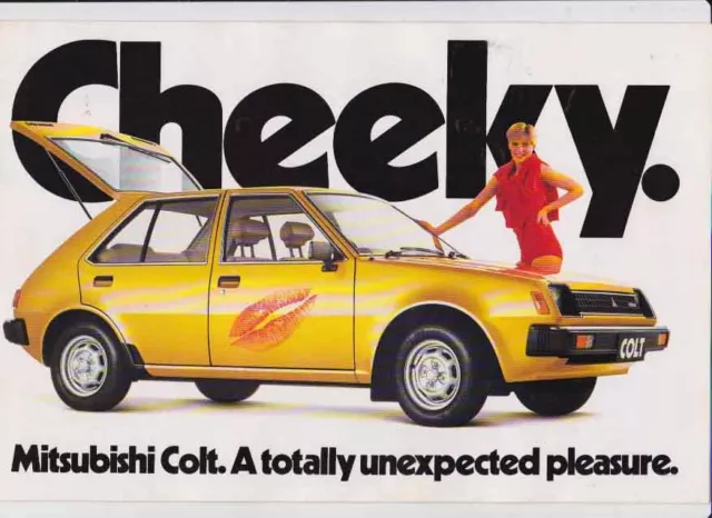 1981 MITSUBISHI RA COLT Australian Market Brochure Like DODGE COLT