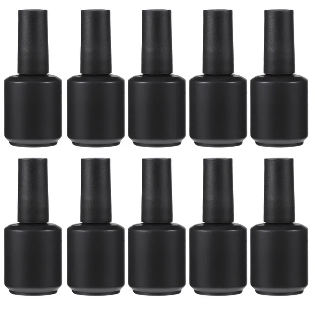 Contenedor transparente vacío botella de esmalte de uñas botellas de esmalte de uñas cuadrado a granel