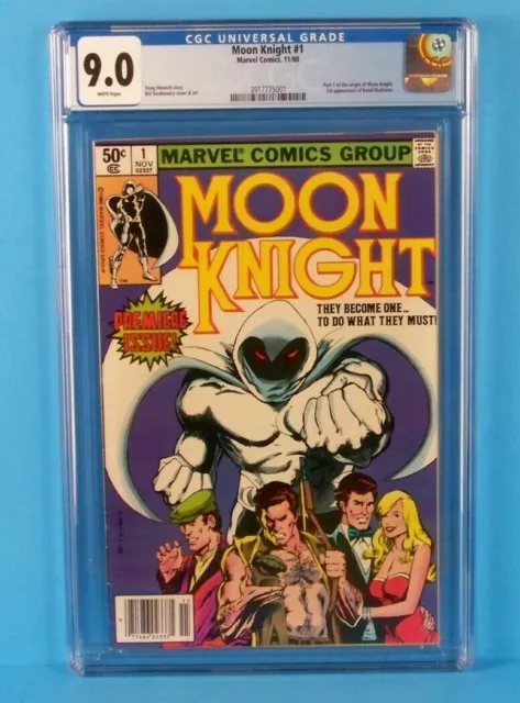 Moon Knight #1 Marvel 1980 1st Raoul Bushman  Newsstand Edition CGC 9.0 VF/NM