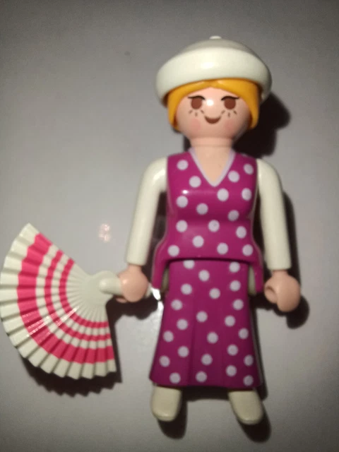 PLAYMOBIL Vintage 5503 – Belle Époque 1900 – Femme Et Porteur – Série City Life – 1990