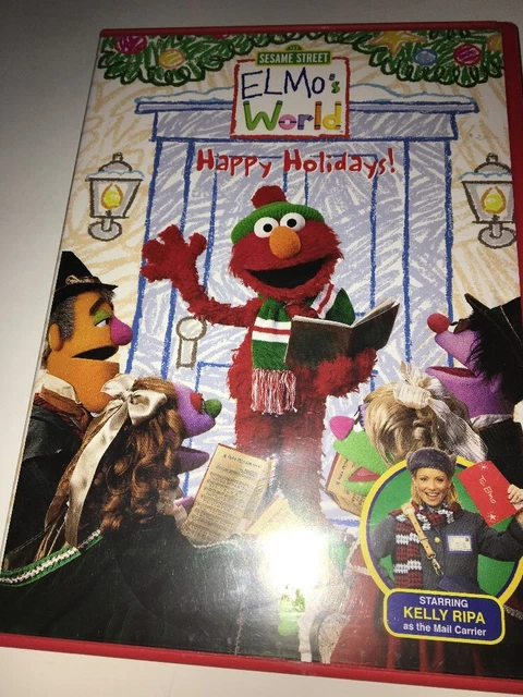 ELMOS WORLD - Happy Holidays (DVD, 2002)-TESTED-RARE VINTAGE-SHIPS IN