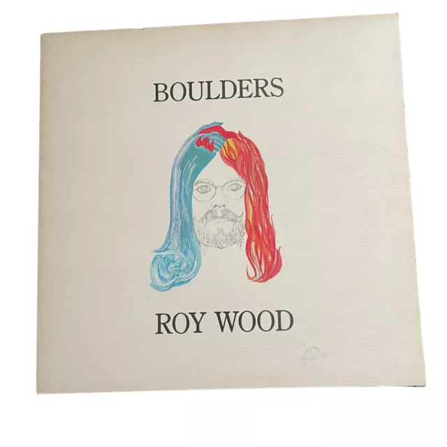 ROY WOOD Boulders LP (1973 Ernte) seltene UK Original LP in strukturierter Gatefold PS