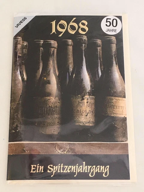 GEBURTSTAG KARTE 1968 Ein Spitzenjahrgang 50 Jahre Klappkarte
