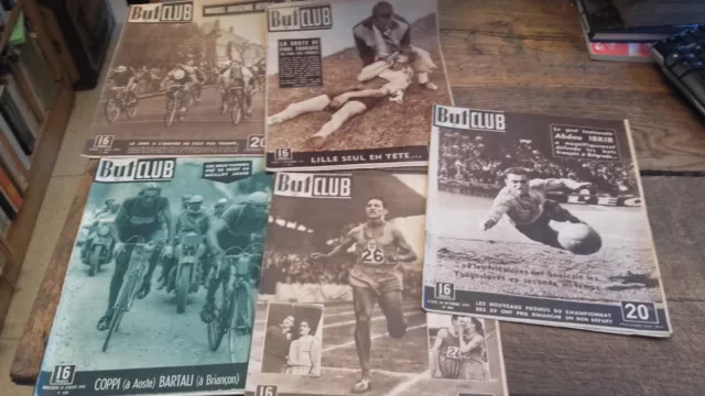 lot de 5 revues  But club année 1949 cyclisme football rugby ...