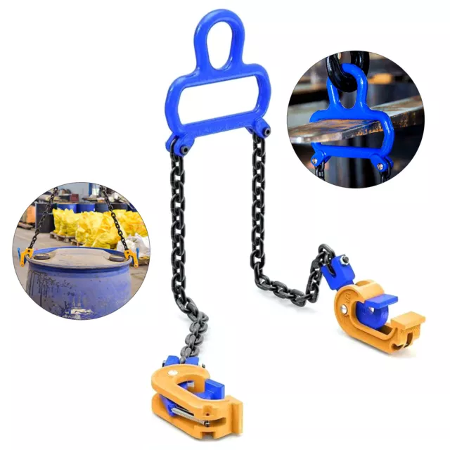 Steel Drum / Barrel Lifting Sling 1-ton chain lifter for drums and barrels NEW