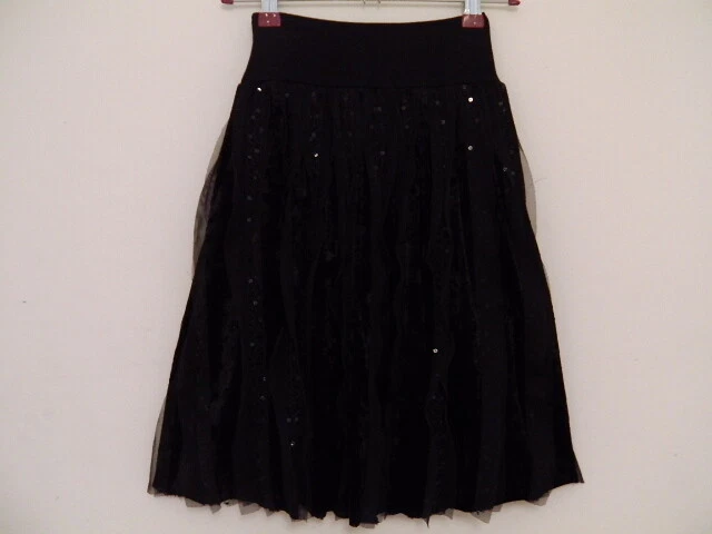 Jupe Midi évasée Chantal B - Crème Et Noire, Taille S, Neuve Avec étiquettes