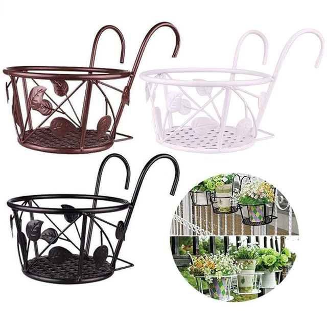 Décor à la maison Pot de planteur, Pot à fleurs suspendu, Garde-corps Balcon