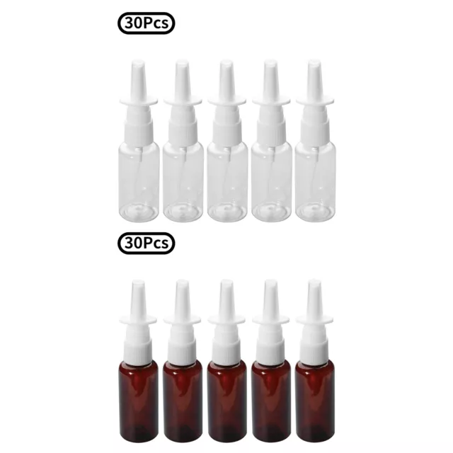 30Pcs Nasal Spray Bottle Empty Fine Mist Sprayers Essential Oils Safe 30ml/1oz