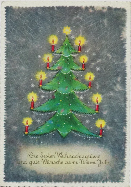 AK, Künstlerkarte, wunderschöner Tannenbaum Weihnachten