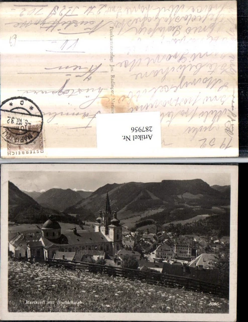 287956,Mariazell Totale m. Hochschwab Bergkulisse