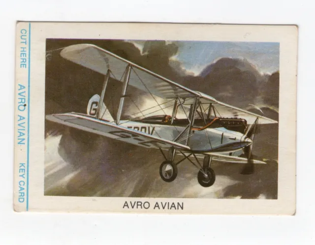 Bread Great Sunblest Air Race Cards #03 Avro Avian 