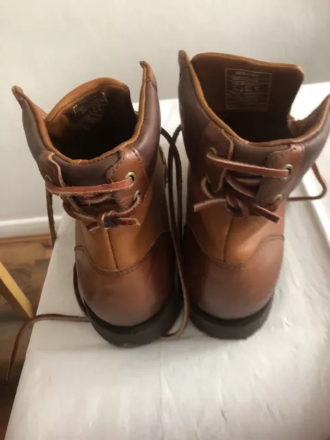 SEBAGO BOOTS SIZE 9.5 Tan Artisan style. Never worn. Leather Laces ...