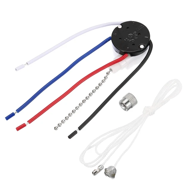 Ceiling Fan 2-Light Socket Switch For Zing Ear ZE-310D ZE-109M Pull Chain Lamp E - Foto 8