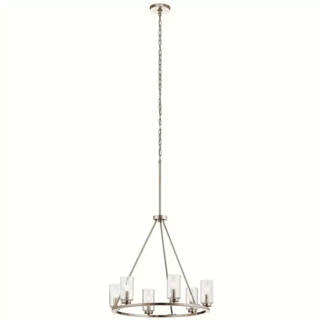 Kichler Marita 6-Light Brushed Nickel Transitional Chandelier (NIB)