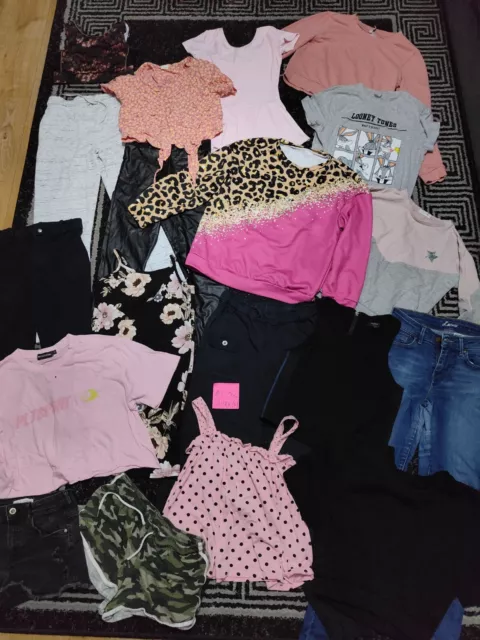 #C32💜 Huge Bundle Of Girls Clothes 11-12years GEORGE NEXT ZARA NEW LOOK LEVI'S