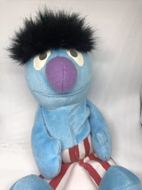 Vintage Tyco Jim Henson Herry Monster 1997 Bean Plush Toy Sesame Street 9”