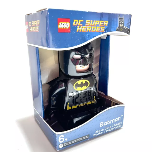 LEGO Batman Alarm Clock DC Comics Super Heroes 9005718 Light Up Battery 2015 New