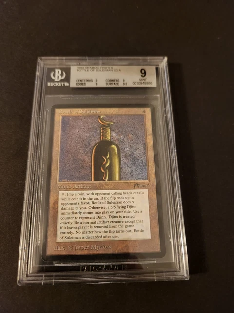 MTG - Arabian Nights - Bottle of Suleiman - BGS 9 - (9, 9, 9, 9.5) - Quad +