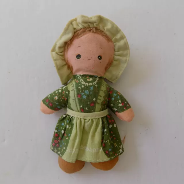 Vintage Knickerbocker Amy 4.5" Mini Cloth Rag Doll Ragdoll NO HAIR