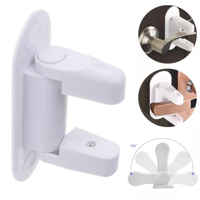 Door Handle Baby Safety Lock Children Protection Security Latch