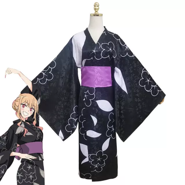 MY DRESS UP Darling Kitagawa Marin Cosplay Costume Kimono Halloween ...